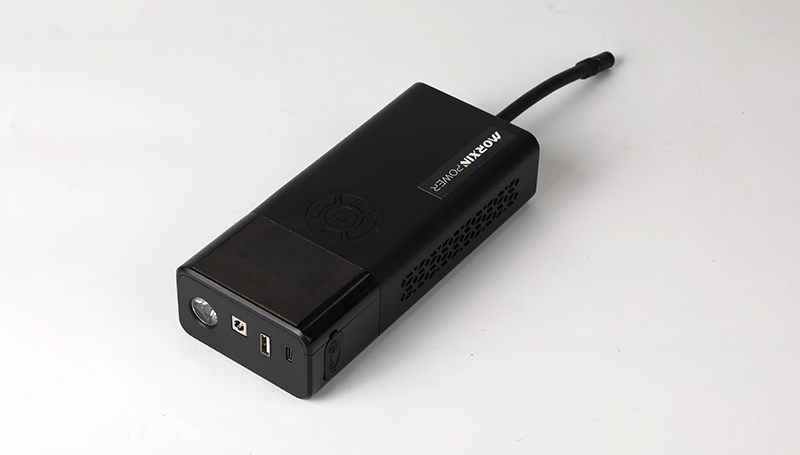 Portable in-car inflator pump/car starter